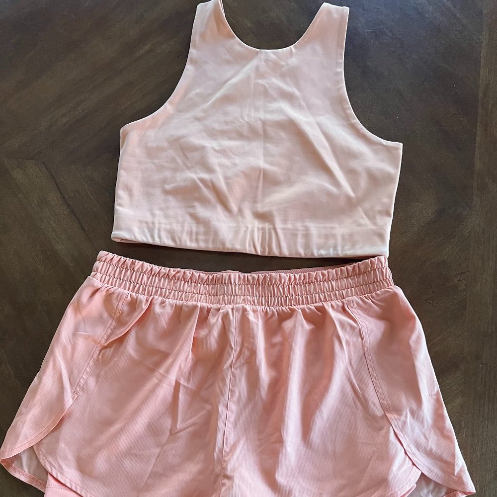 Girlfriend Collective Workout Set, Size Large, Color: Horizon